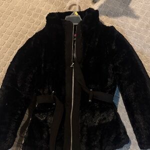 Girls fuzzy coat
